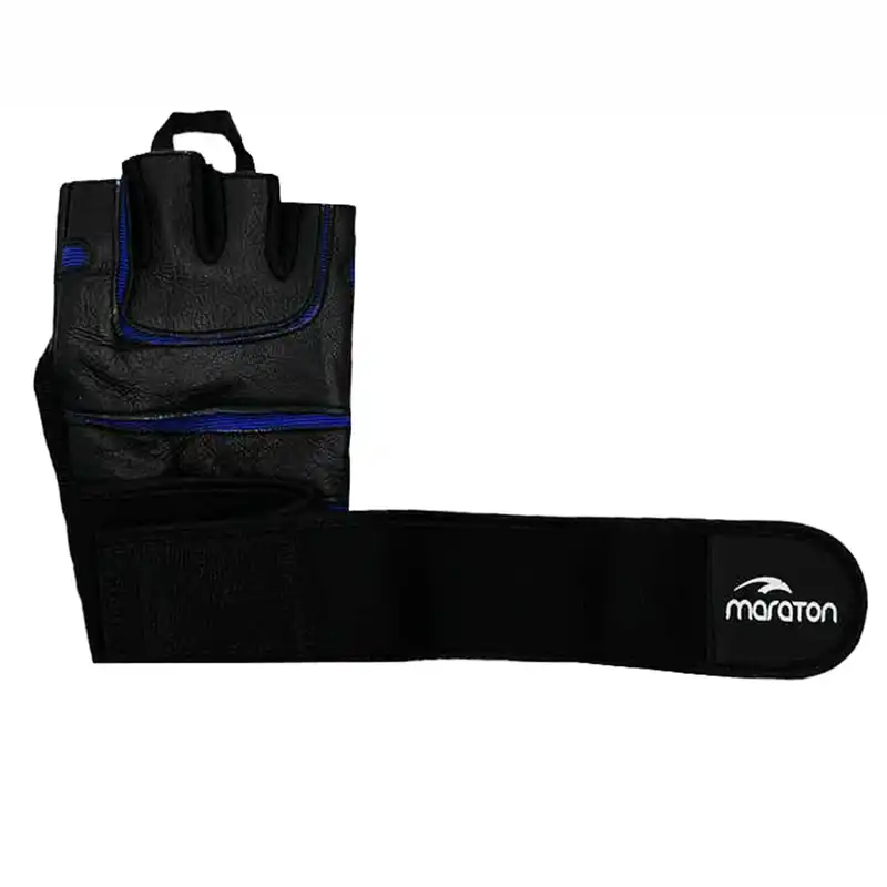 دستکش بدنسازی مدل کف چرم N-K کد420