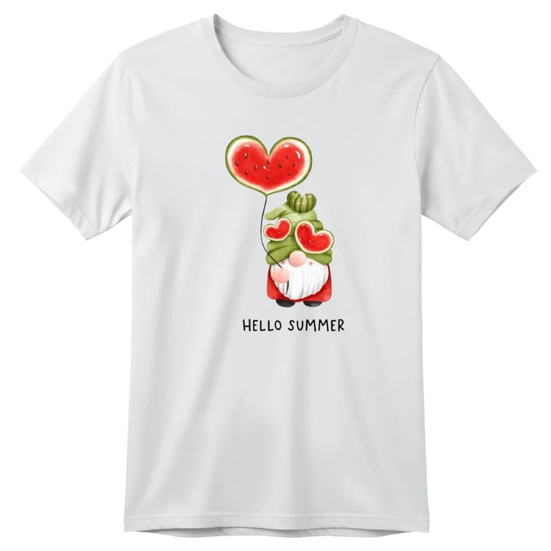 تی‌شرت آستین کوتاه بچگانه مدل بابانوئل و هندوانه یلدایی کد v2 