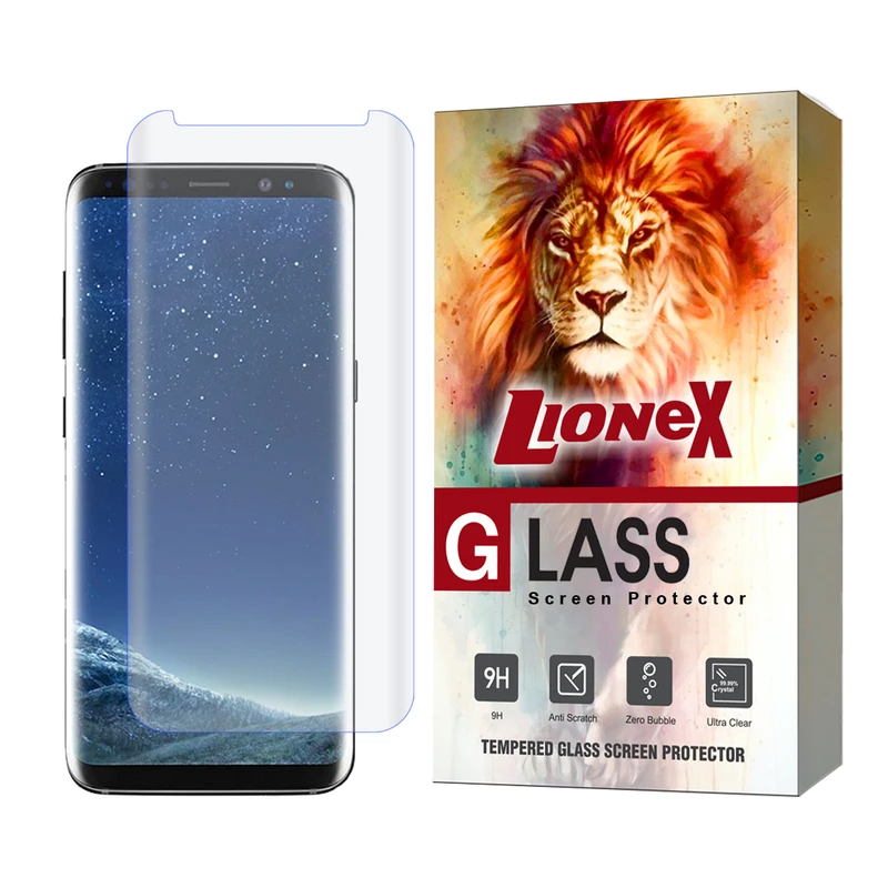 محافظ صفحه نمایش یووی لایونکس مدل UVLIGHTL مناسب برای گوشی موبایل سامسونگ Galaxy S8