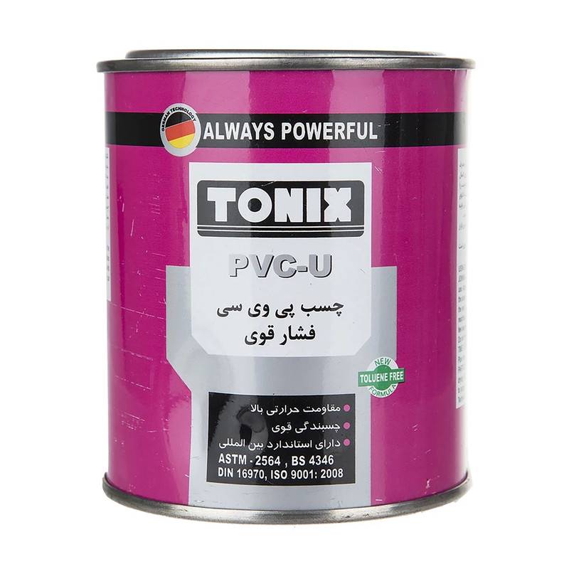 چسب پی وی سی تونیکس مدل فشار قوی وزن 250 گرم