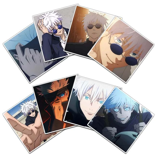 استیکر و برچسب گوفی مدل انیمه جوجوتسو کایسن Gojo Jujutsu Kaisen Anime کد K21 مجموعه 8 عددی