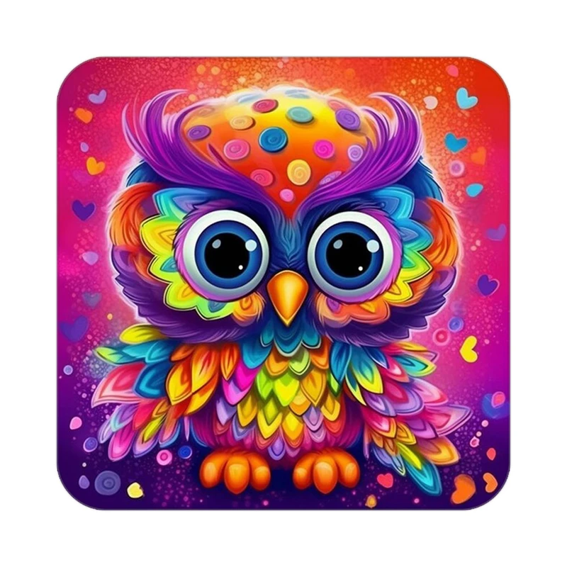 زیر لیوانی کاکتی طرح حیوانات رنگی مدل mp25488