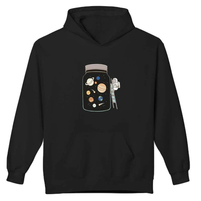 هودی مردانه پاد آفرین مدل اسپرت طرح فضانورد و کهکشانی کد 0353