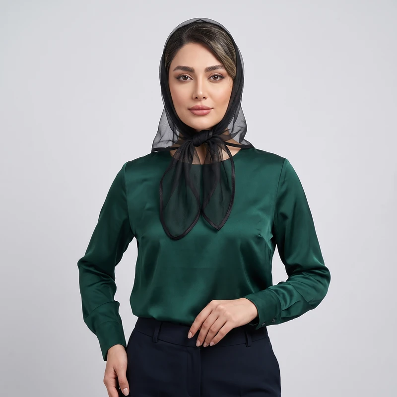 مینی اسکارف زنانه توری ساده مدل 05