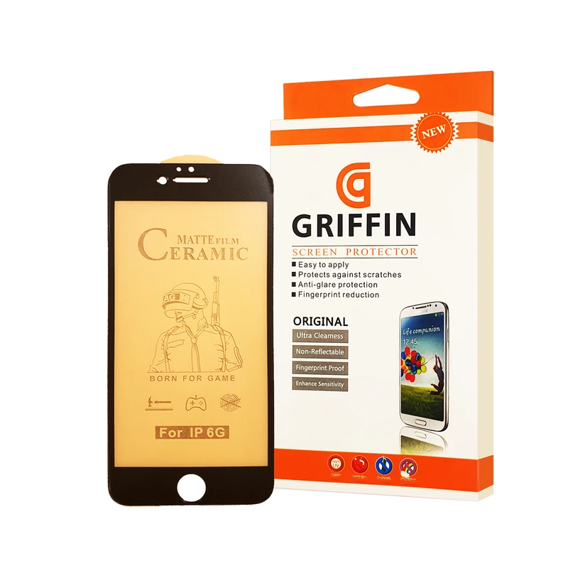 محافظ صفحه نمایش سرامیکی مات گریفین مدل FLCRM GN pl مناسب برای گوشی موبایل اپل iPhone 6