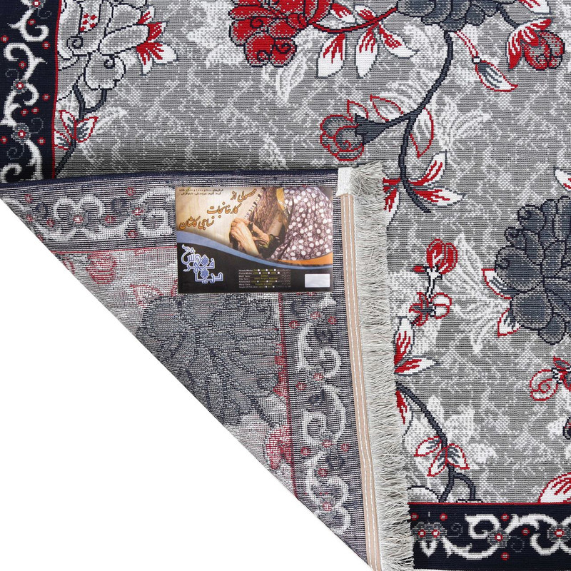 گلیم ماشینی دنیای فرش مدل گلریز کد 30 گلیم ماشینی دنیای فرش مدل گلریز کد 30