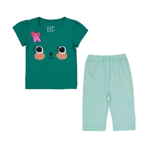 ست تی شرت و شلوار دخترانه سون پون مدل 1391731-46