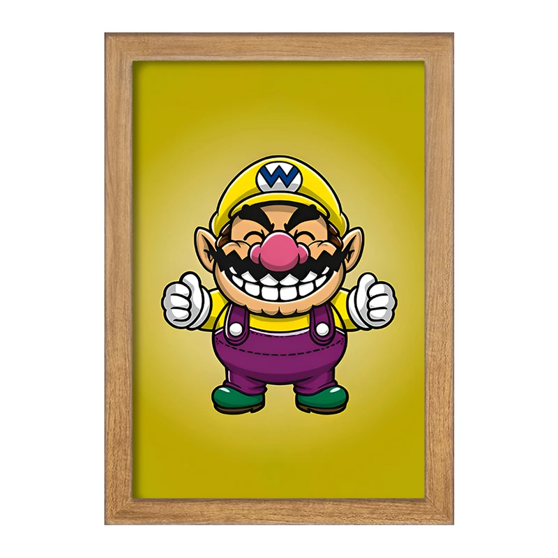 تابلو خندالو مدل واریو سوپر ماریو (Super Mario) کد F9430