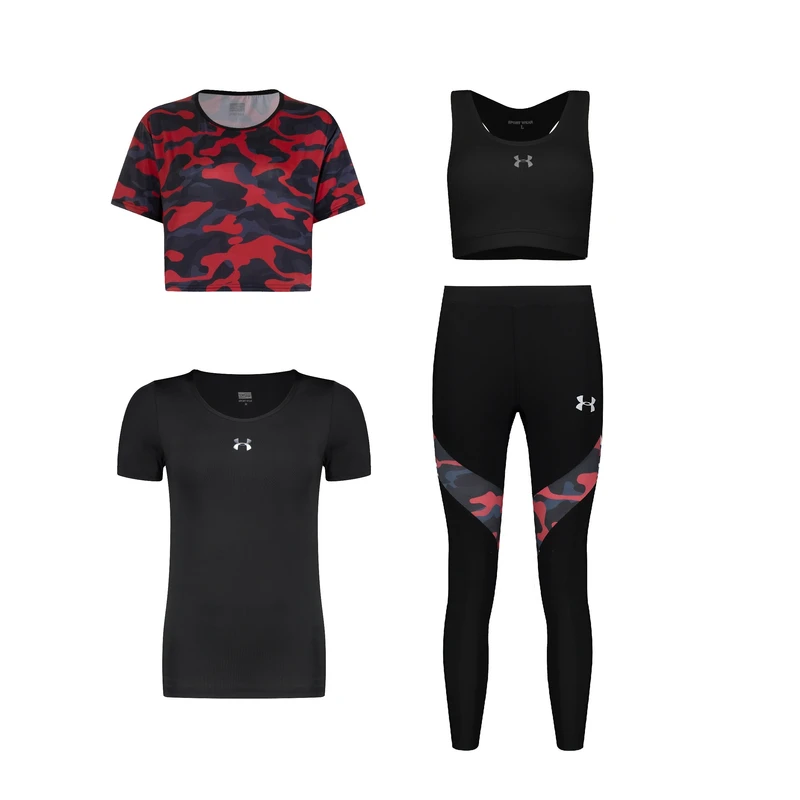 ست چهار تکه لباس ورزشی زنانه مدل 1401-1801-7101-56