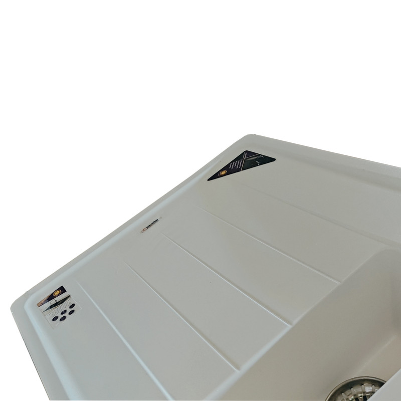 سینک ظرفشویی گرانیت پارادایز مدل ITALY-452-WHITE-AKLIL توکار
