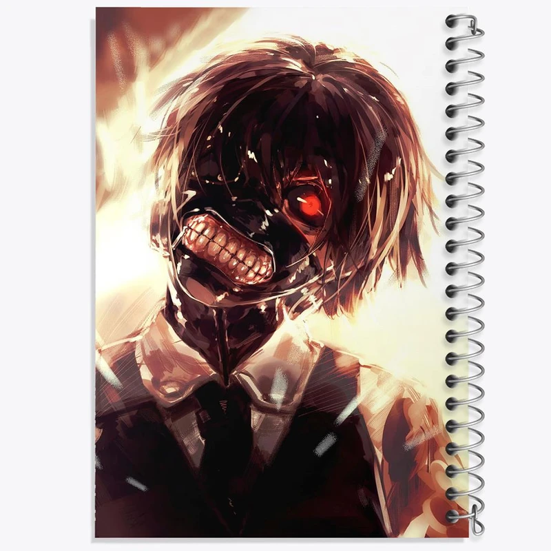 دفتر شطرنجی 50 برگ خندالو طرح کانکی کن انیمه توکیو غول Tokyo Ghoul کد 11920