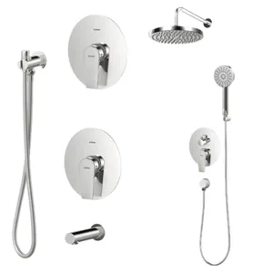 ست شیرآلات کسری مدل فیدل توکار مجموعه 6 عددی