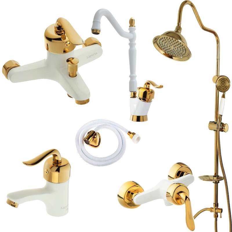 ست شیرآلات لیگوریا مدل 1316 مجموعه 6 عددی 