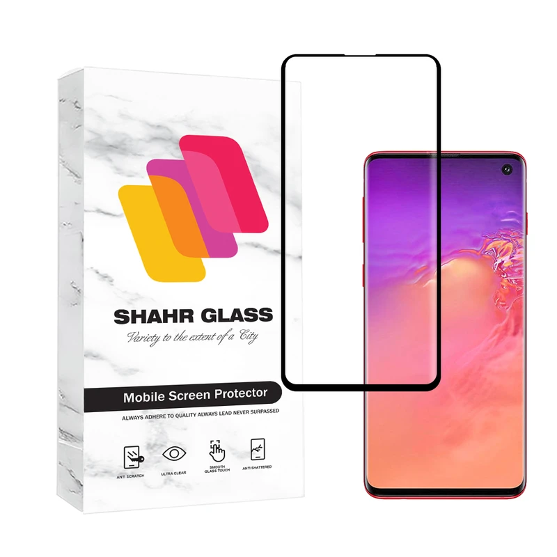 محافظ صفحه نمایش شهر گلس مدل EDGNWSH مناسب برای گوشی موبایل سامسونگ Galaxy S10 4G