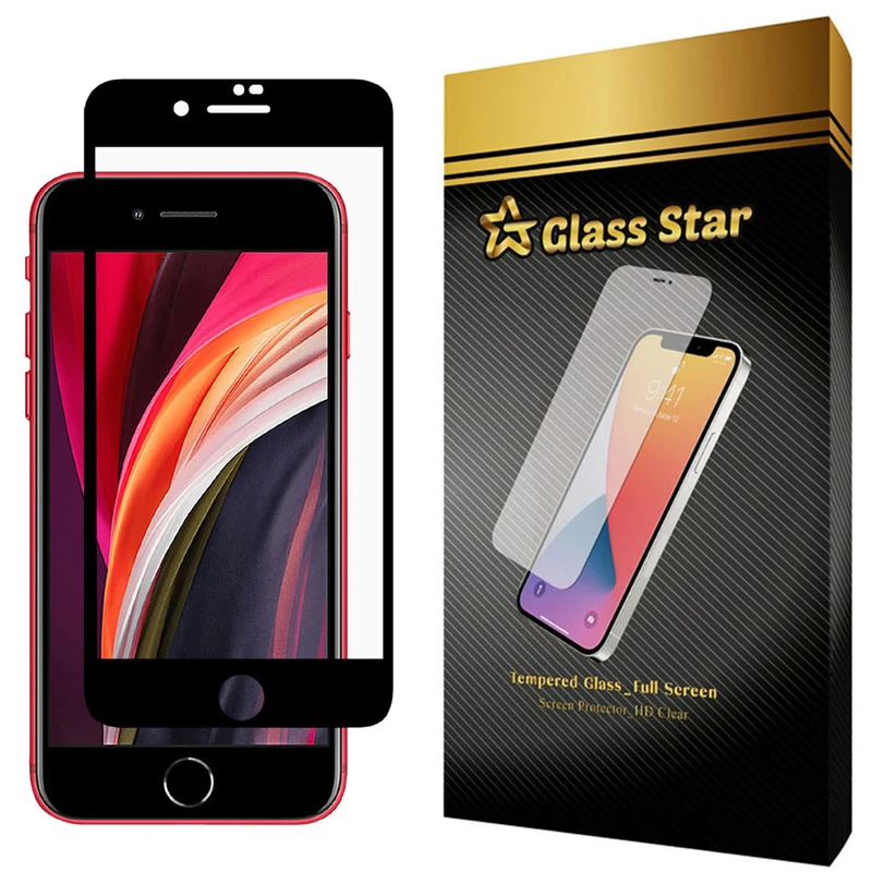 محافظ صفحه نمایش سرامیکی گلس استار مدل FULL مناسب برای گوشی موبایل اپل iPhone SE 2020