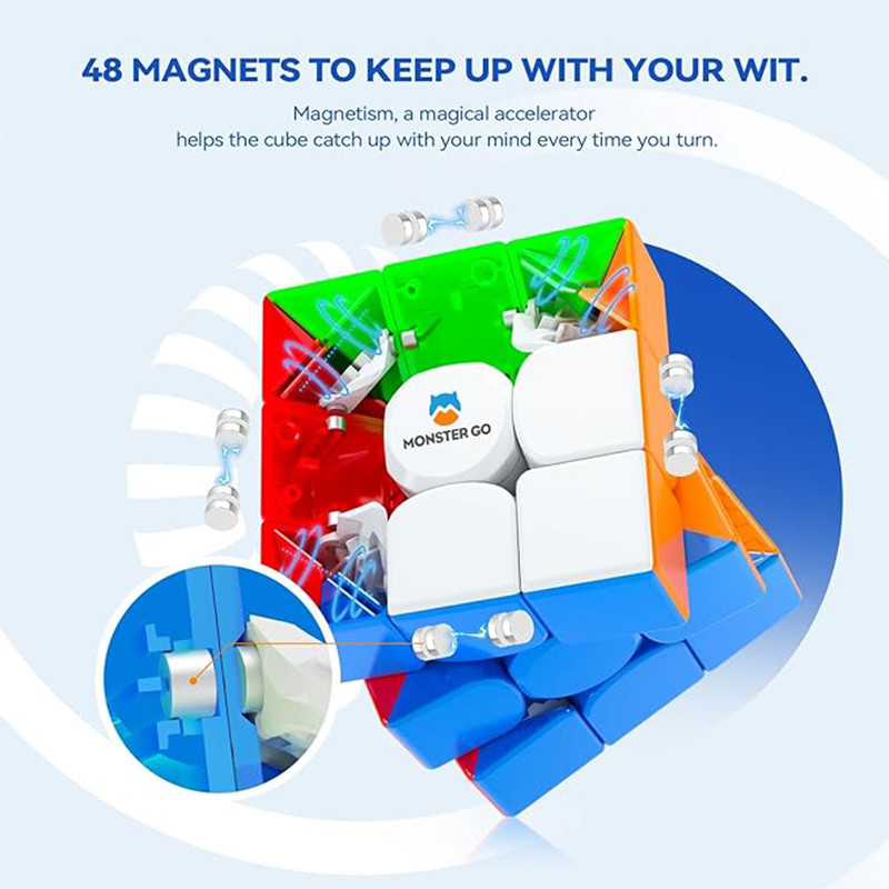 مکعب روبیک مانسترگو مدل مگنت 3×3