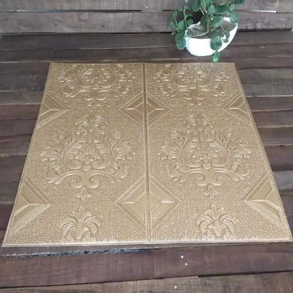 دیوارپوش مدل فومی داماسک بسته 4 عددی