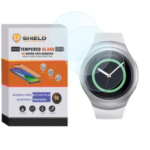 محافظ صفحه نمایش شیشه ای آلتیمیت شیلد مدل SH-UL مناسب برای ساعت هوشمند سامسونگ Galaxy Gear S2 بسته سه عددی