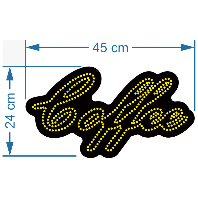 تابلو ال ای دی آیاز مدل کافی کد Y386