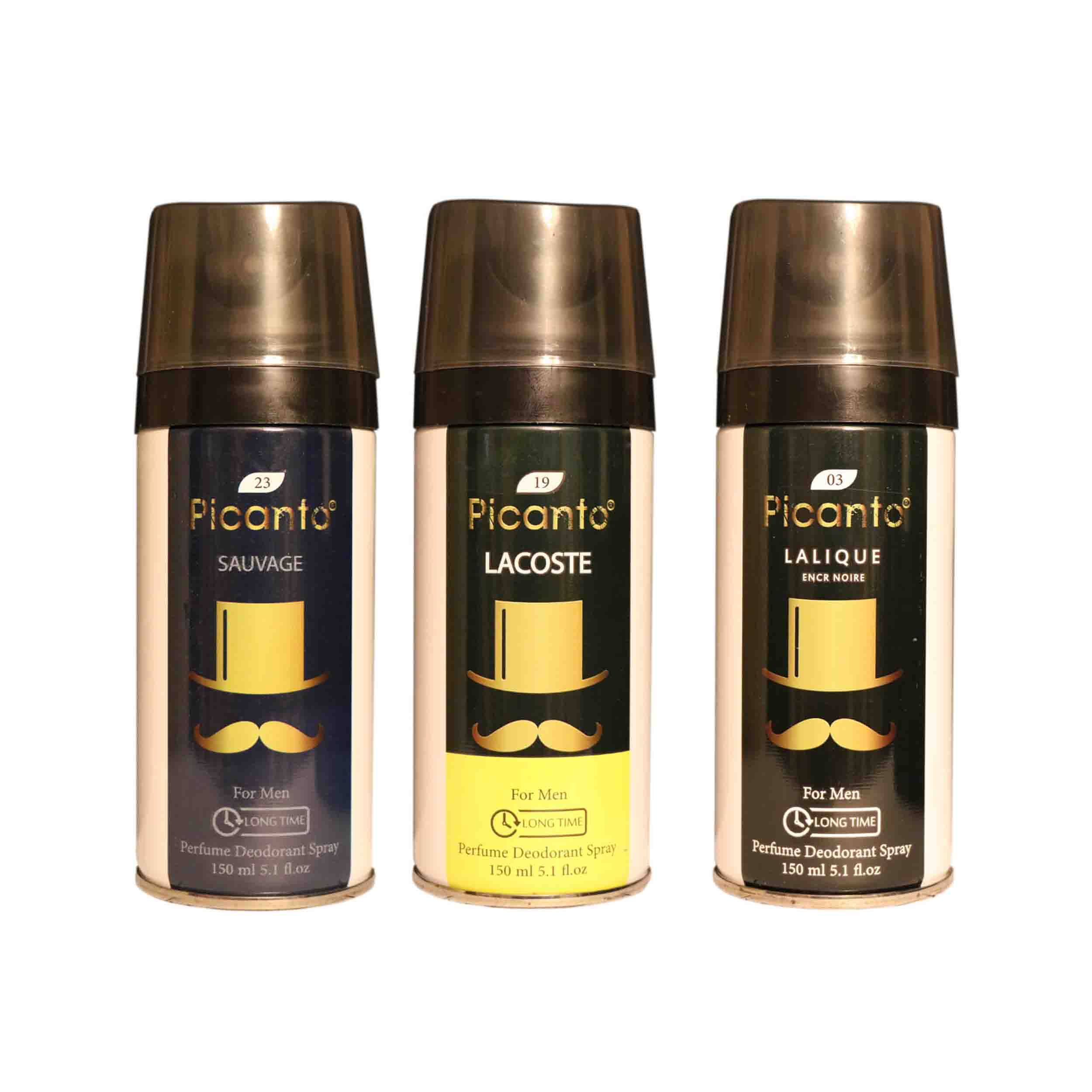 اسپری خوشبو کننده بدن مردانه پیکانتو مدل P27 حجم 150 میلی لیتر مجموعه 3 عددی