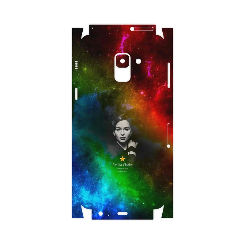 برچسب پوششی ماهوت مدل emilia clarke-FullSkin مناسب برای گوشی موبایل سامسونگ Galaxy A8 2018