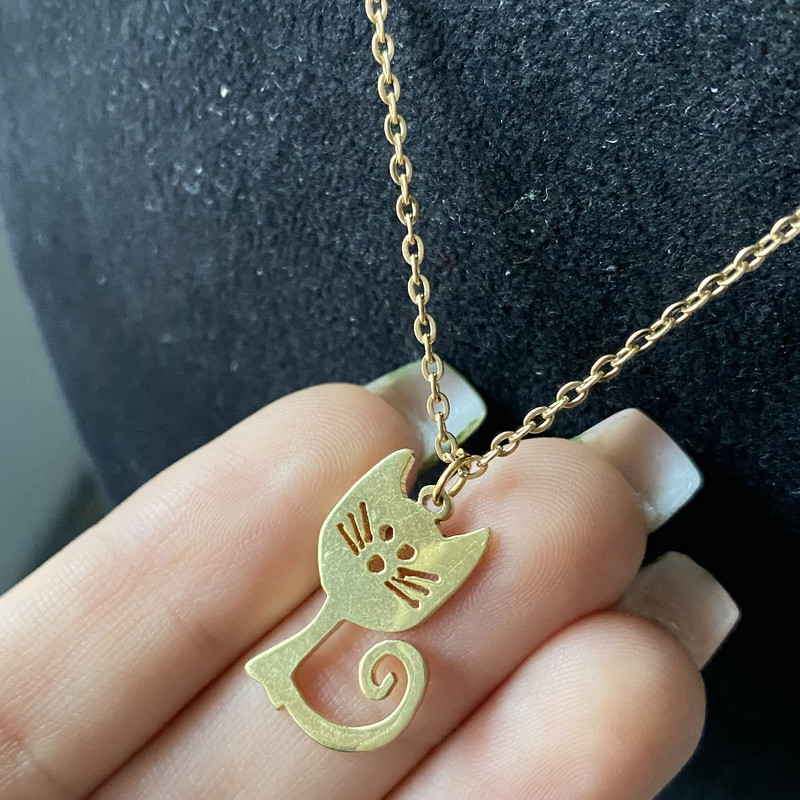 گردنبند دخترانه مدل گربه پیشی گردنبند دخترانه مدل گربه پیشی