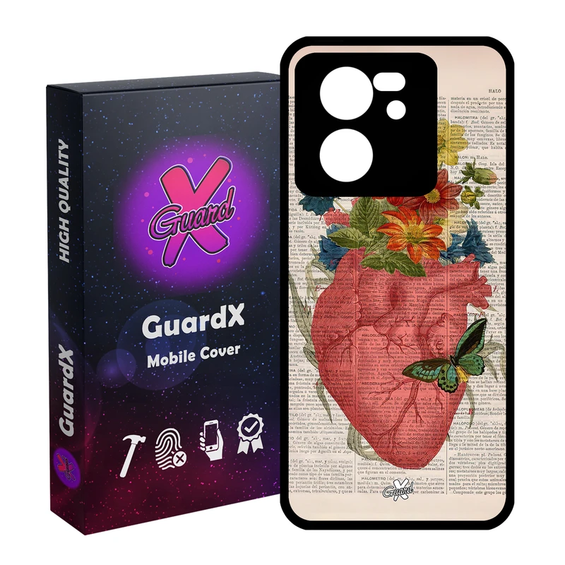 کاور گارد ایکس طرح قلب مدل Glass10505 مناسب برای گوشی موبایل شیائومی 13T/13T Pro/Redmi K60 Ultra