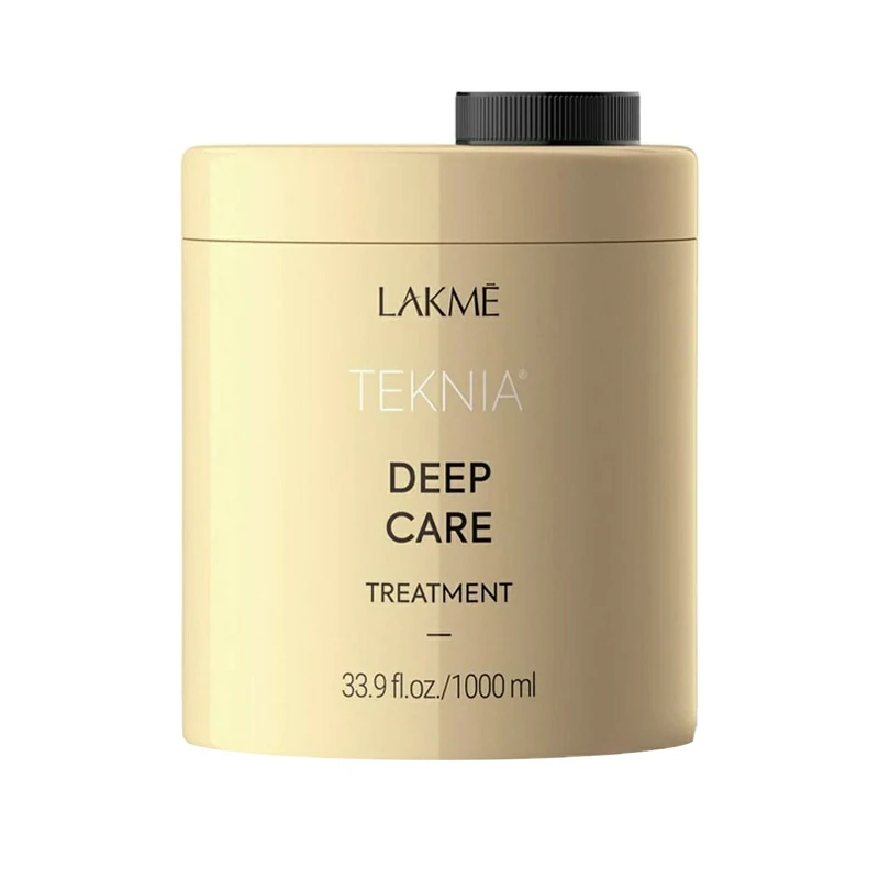 ماسک مو ترمیم کننده لاکمه مدل DEEP CARE مناسب برای موهای شکننده و آسیب دیده حجم 1000 میلی لیتر