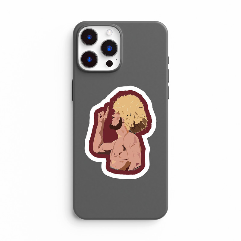 استیکر لپ تاپ بووم طرح ورزشی مدل Habib Nor mohammadof کد KT78