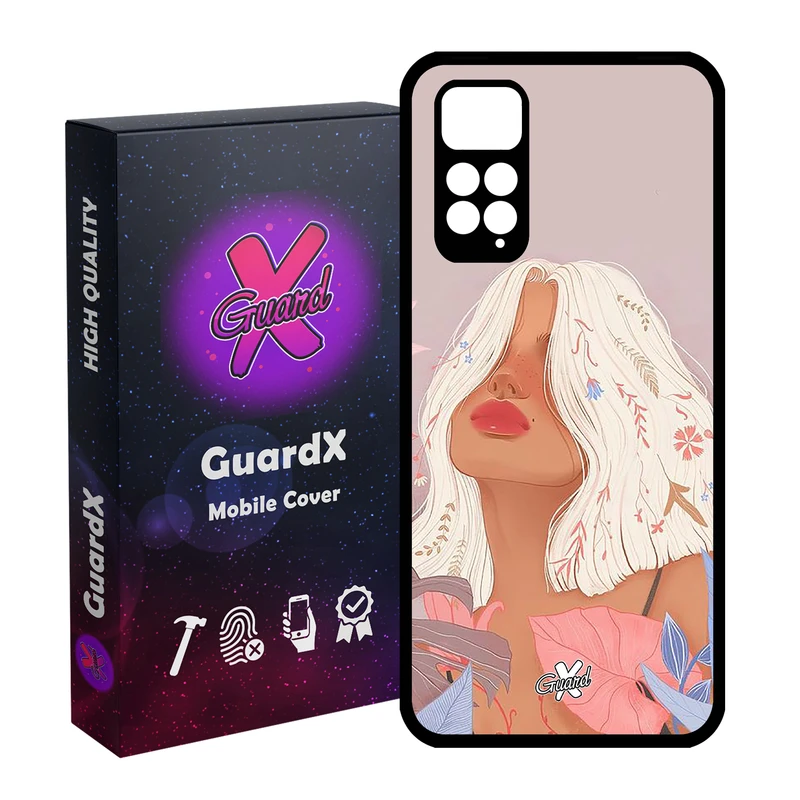 کاور گارد ایکس طرح دختر مدل Glass10343 مناسب برای گوشی موبایل شیائومی Redmi Note 11S/ Note 11 4G