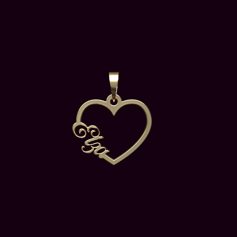 آویز گردنبند طلا 18 عیار زنانه مدوپد مدل اسم الزا elza کد PB1-10317