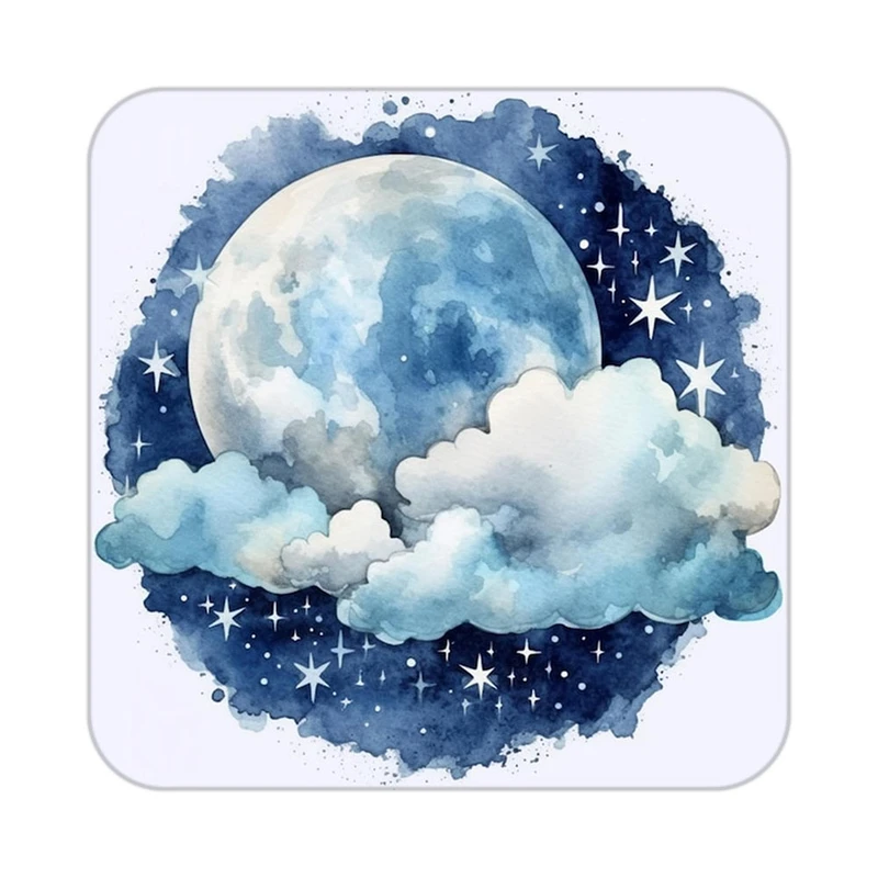 زیر لیوانی کاکتی طرح ماه و ستاره مدل mp53452