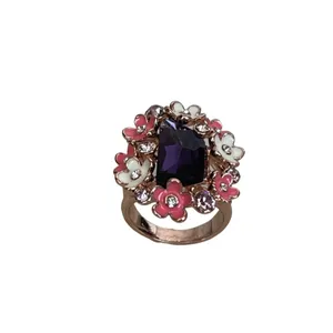 انگشتر زنانه مدل گل بهشتی