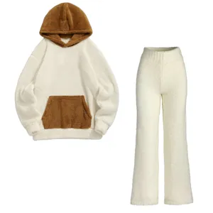 ست هودی و شلوار زنانه مدل بگ مولتی کالر 