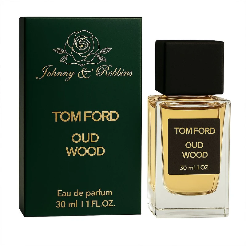 ادوپرفیوم جانی اند رابینز مدل تام فورد عود وود با رایحه گرم حجم 30 میلی‌لیتر