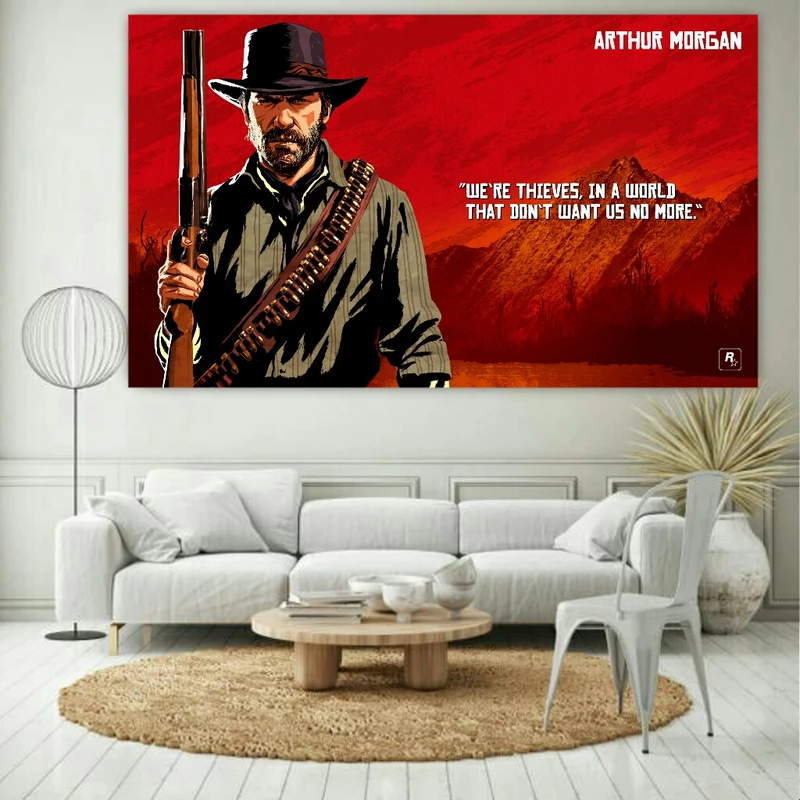 پوستر دیواری مدل RED DEAD کد 1345