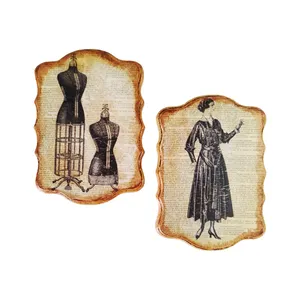 دیوارکوب مدل  چوبی تیلرشاپ مجموعه 2 عددی