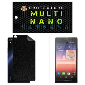 Multi Nano X-SFG Screen Protector For Huawei Ascend P7 with back skin