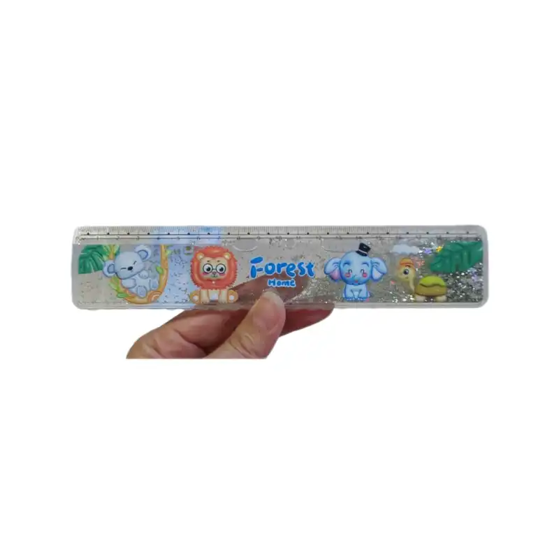 خط کش 20 سانتی متری مدل آکواریومی طرح جنگل کد 01