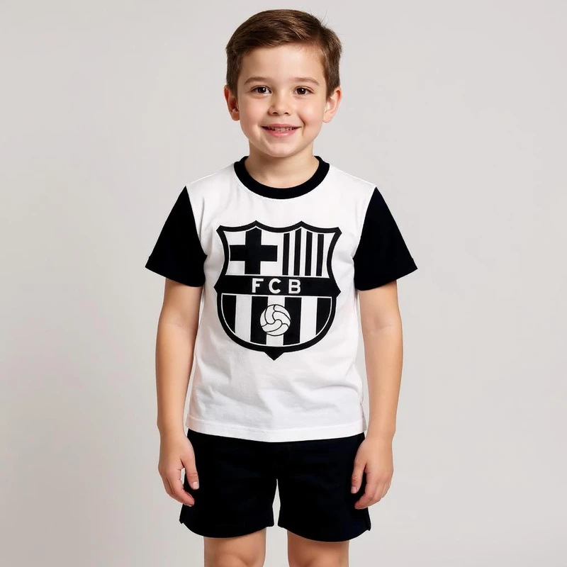 تی شرت آستین کوتاه پسرانه مدل بارسلونا کد A63