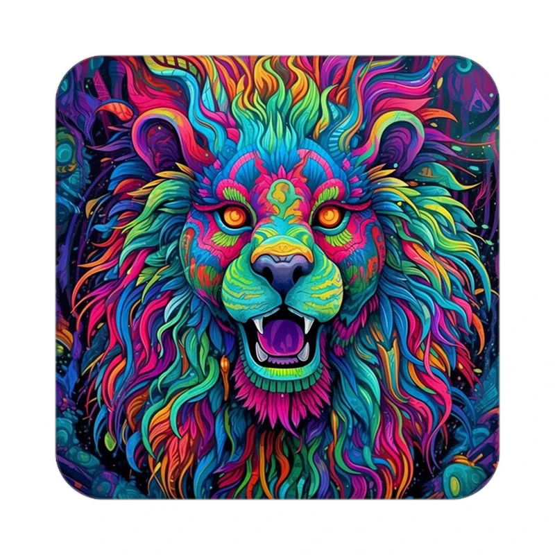 زیر لیوانی کاکتی طرح شیر مدل mp23200