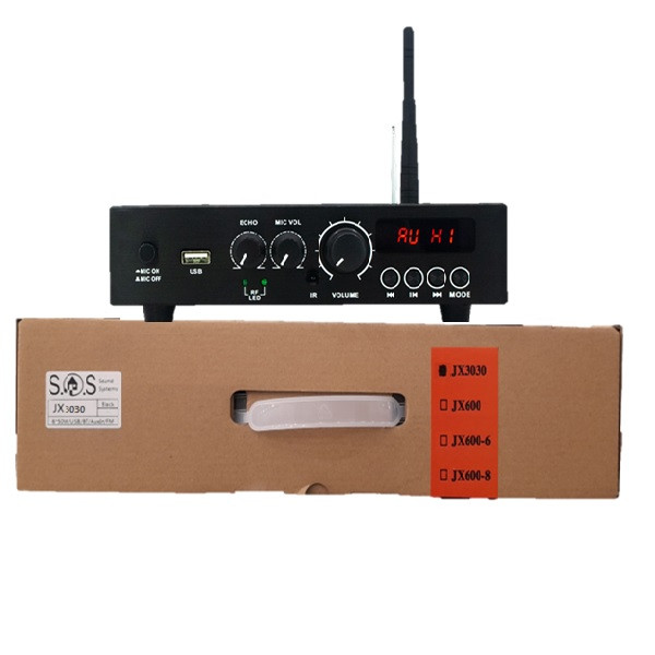 آمپلی فایر اس او اس مدل رومیزی دو کانال JX3030