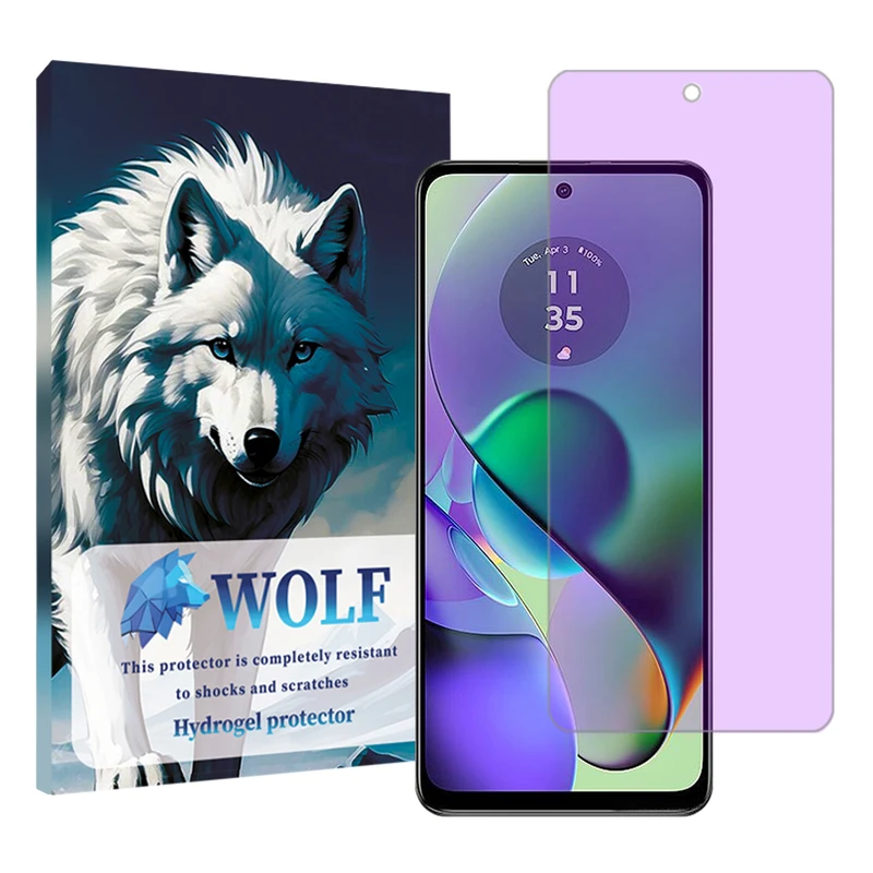 محافظ صفحه نمایش آنتی پرپل ولف مناسب برای گوشی موبایل موتورولا Moto G54
