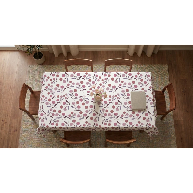 رومیزی مدل دشت شکوفه طرح ترک  کد T.120 سایز 220x140 سانتی‌متر