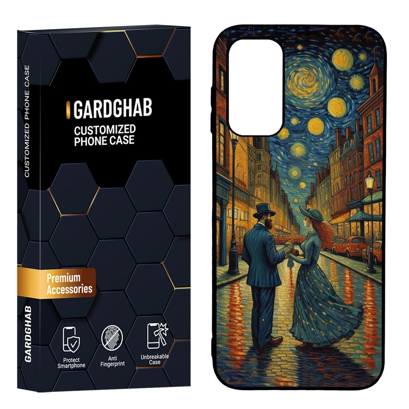 کاور گارد قاب مدل دور ژله ای هنری مناسب برای گوشی موبایل سامسونگ Galaxy A14