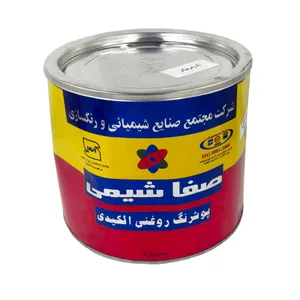 پوشرنگ روغنی الکیدی سفید صفاشیمی مدل S W وزن 4 کیلوگرم