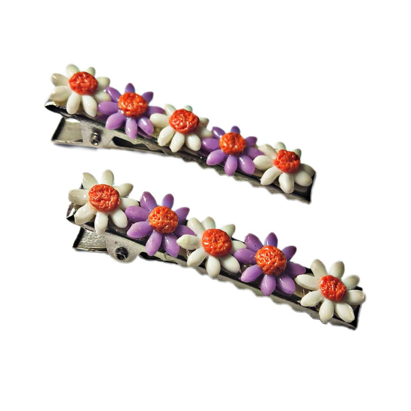 گیره مو زنانه مدل A2Chamomile بسته 2 عددی