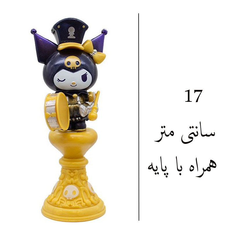 فیگور مدل کرومی طرح طبل زن کد 05  ارتفاع 17 سانتی متر