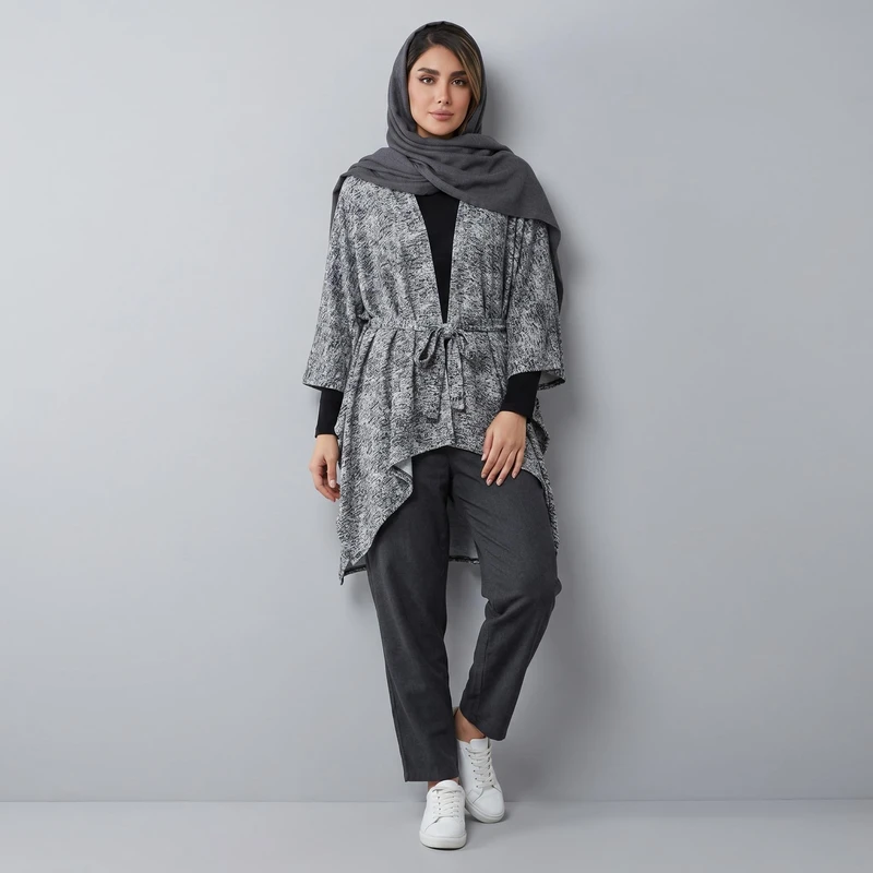 پانچو زنانه دثار مدل کوبیسم 6981