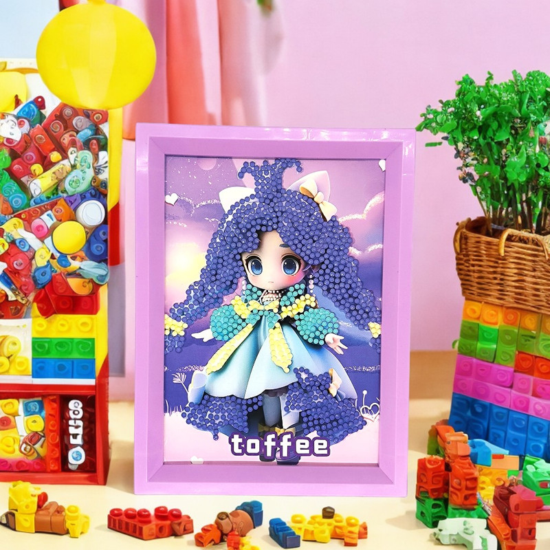 بازی آموزشی مدل نقاشی الماسی فانتزی طرح تافی